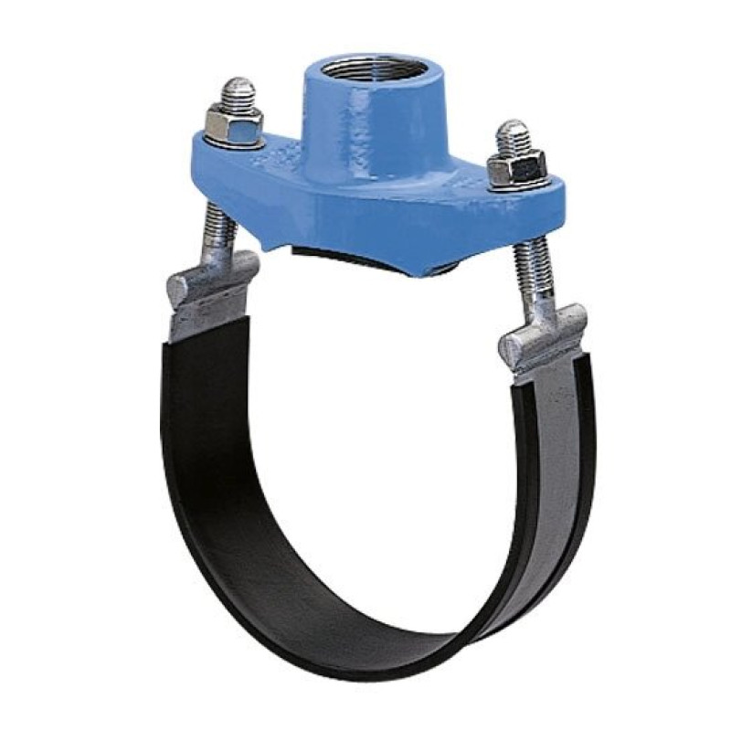 Універсальний врізний хомут різьбовий д200-2*